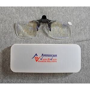 America Vision to Eye Wear Solutions Clip On Reading Glasses Flip Readers‎ +2.50
